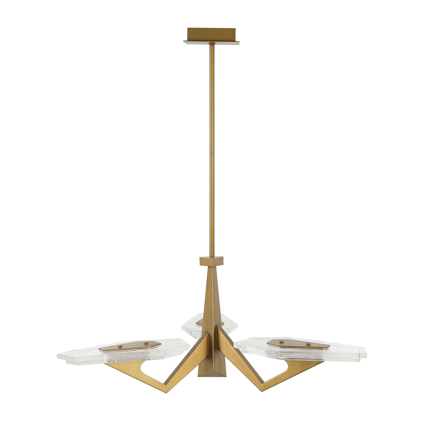 Varaluz Down the Wrong Path 3 Light Pendant, Brass Kisser/Seedy