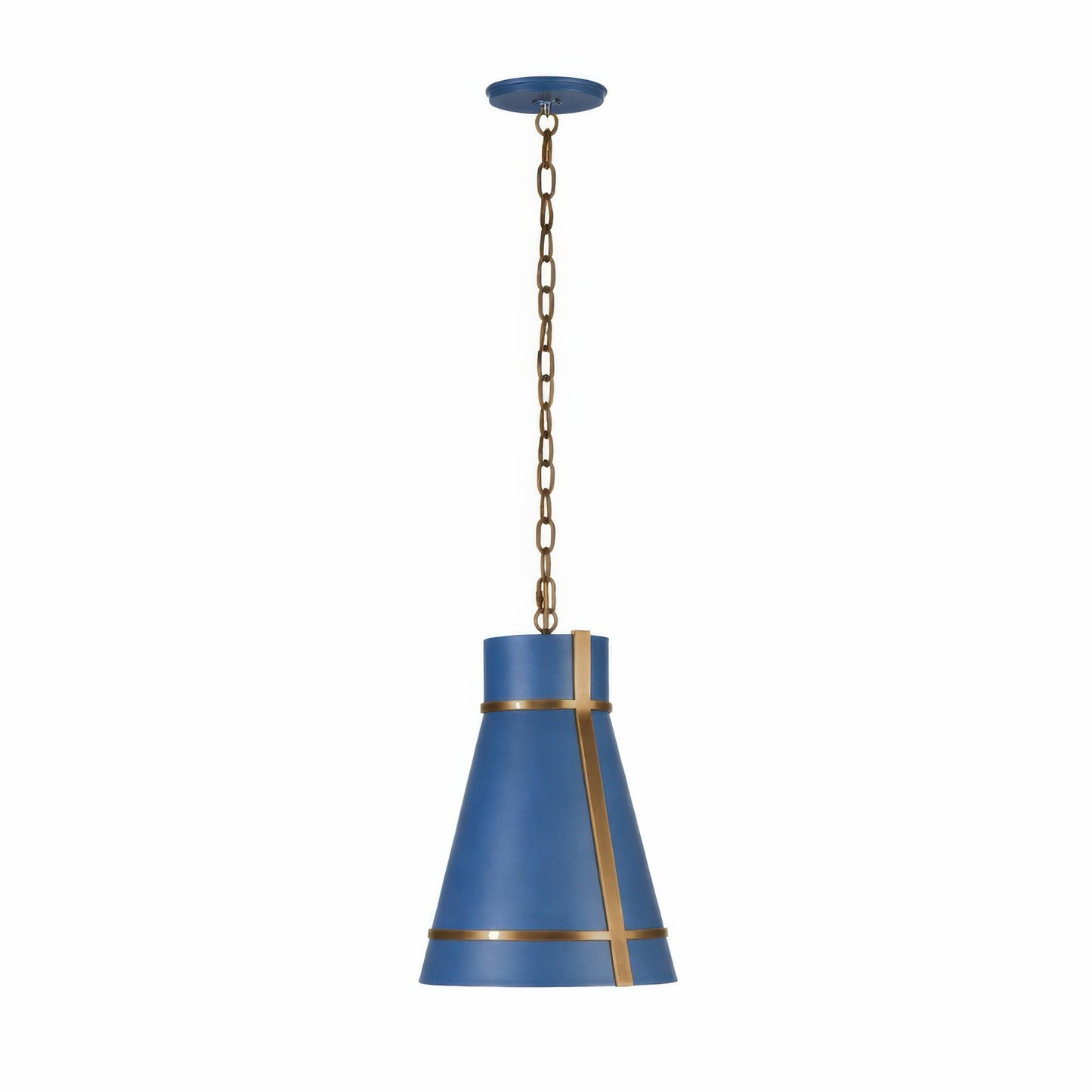 Varaluz Brasserie 1Lt Pendant, French Blue/Bronze