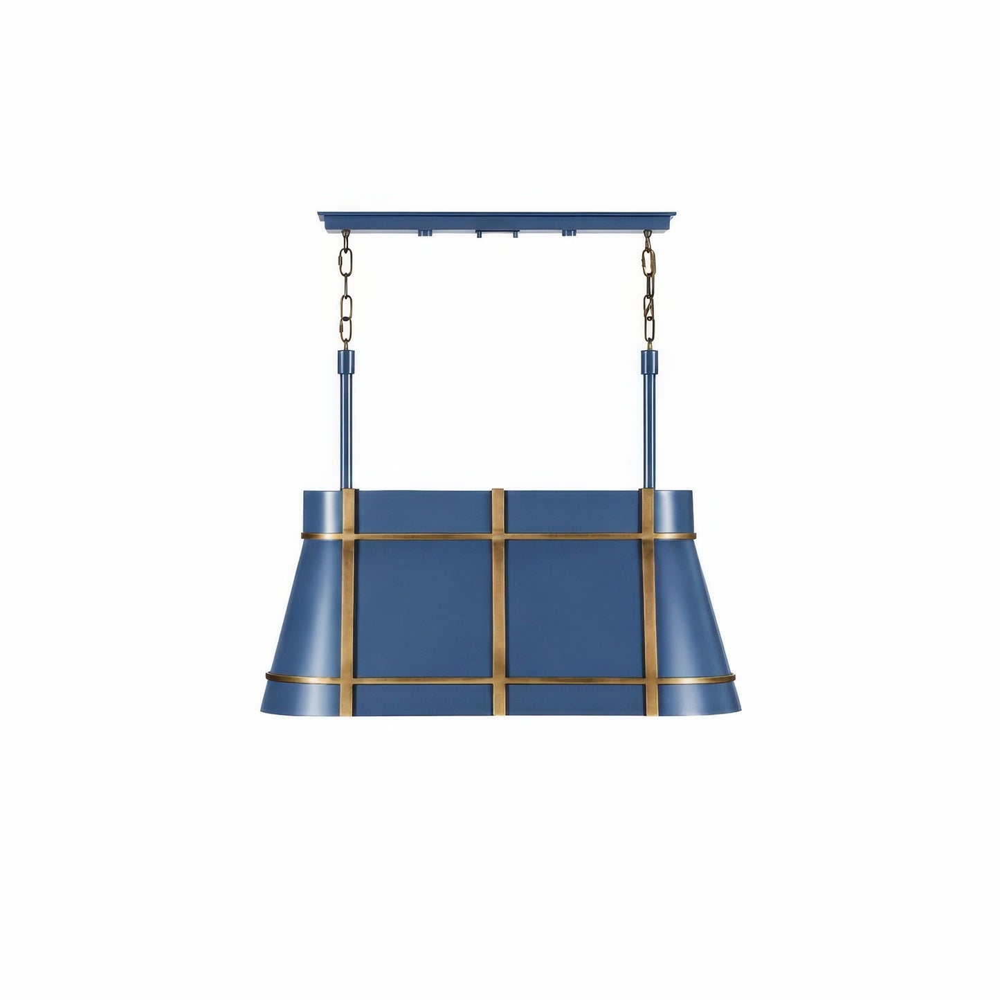 Varaluz Brasserie 3Lt Pendant, French Blue/Heritage Bronze