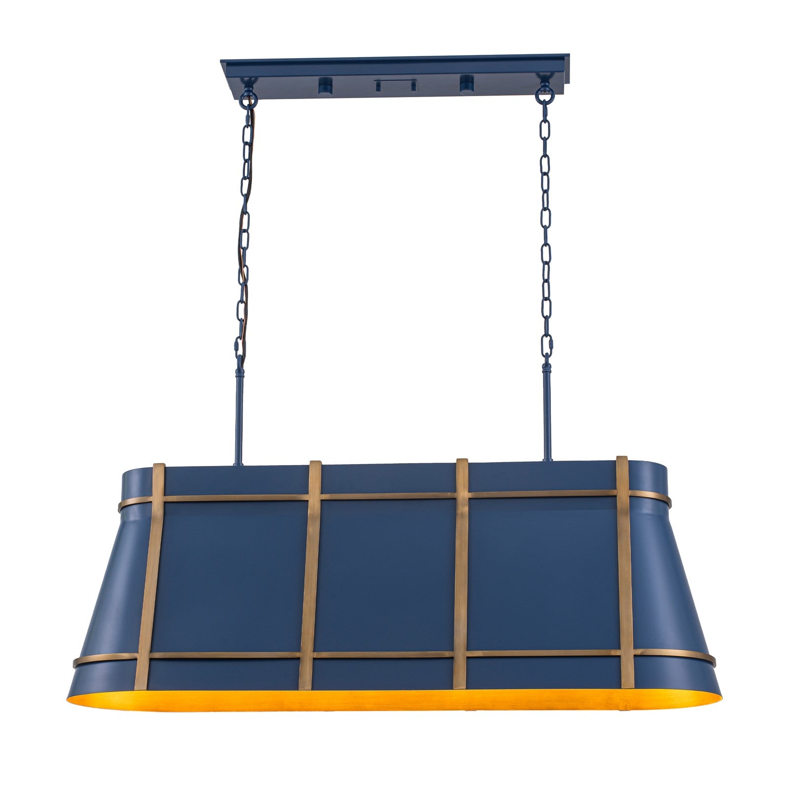 Varaluz Brasserie 4Lt Pendant, French Blue/Heritage Bronze