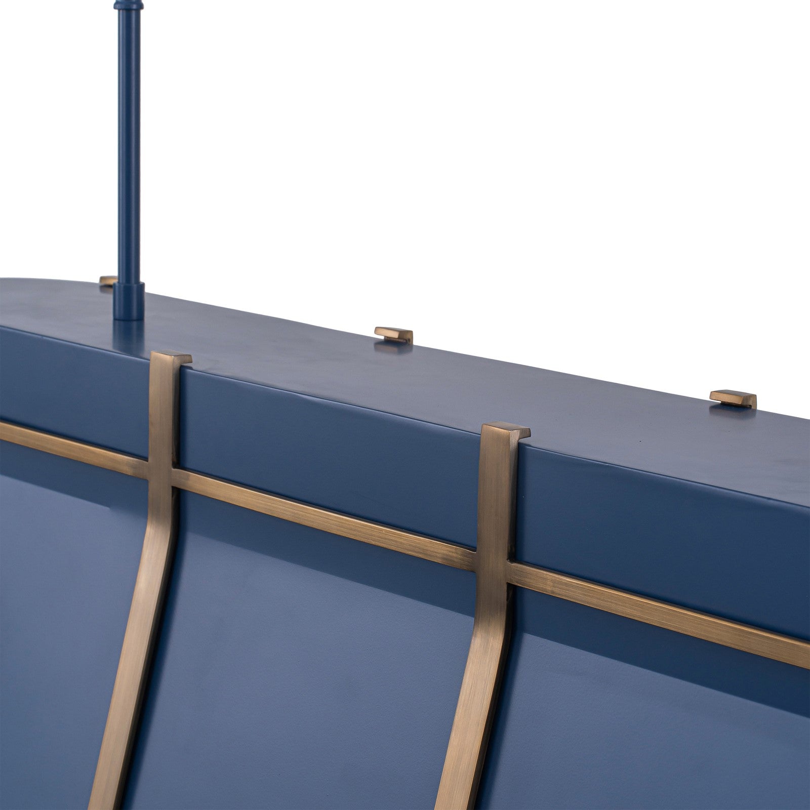 Varaluz Brasserie 4Lt Pendant, French Blue/Heritage Bronze