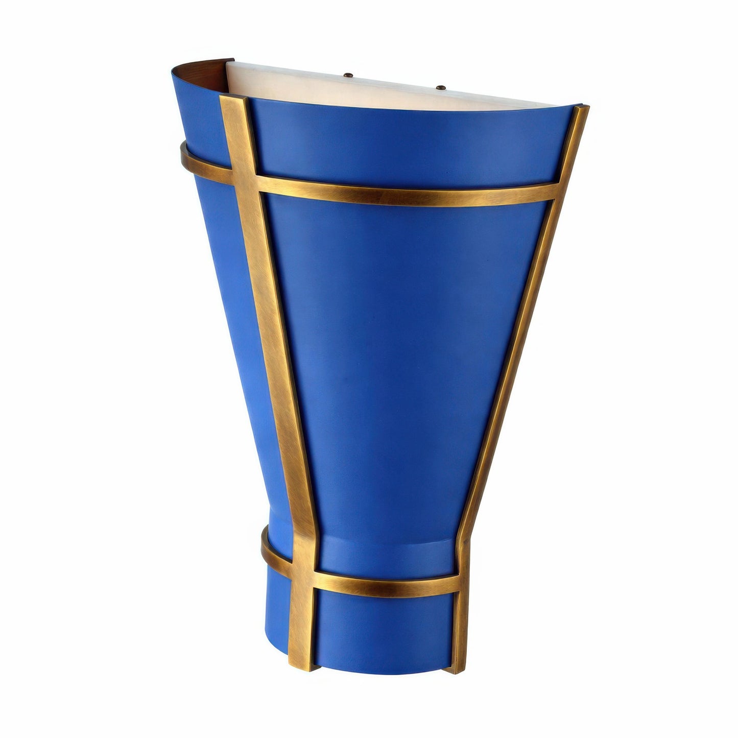 Varaluz Brasserie 1Lt Wall Sconce, French Blue/Heritage Bronze