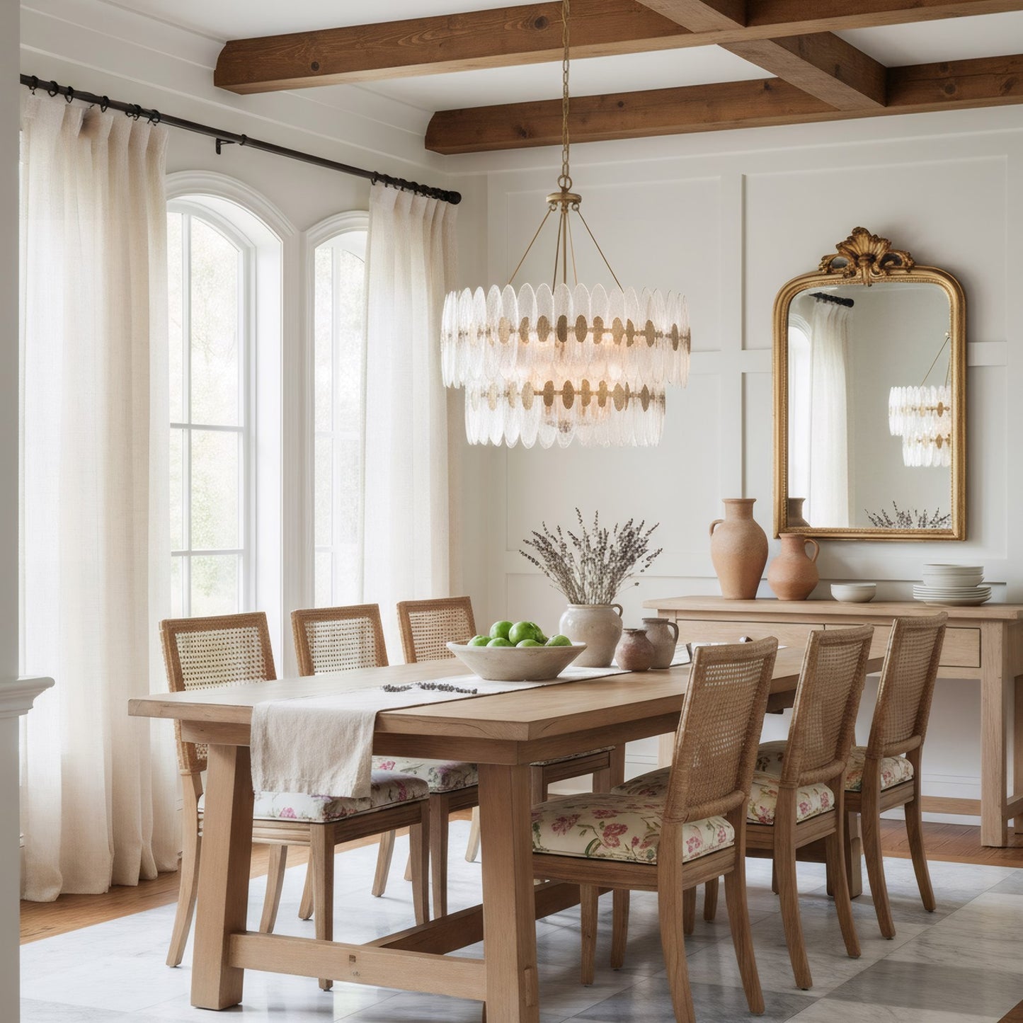 Varaluz Aurora 14 Light Pendant, Havana Gold/Clear