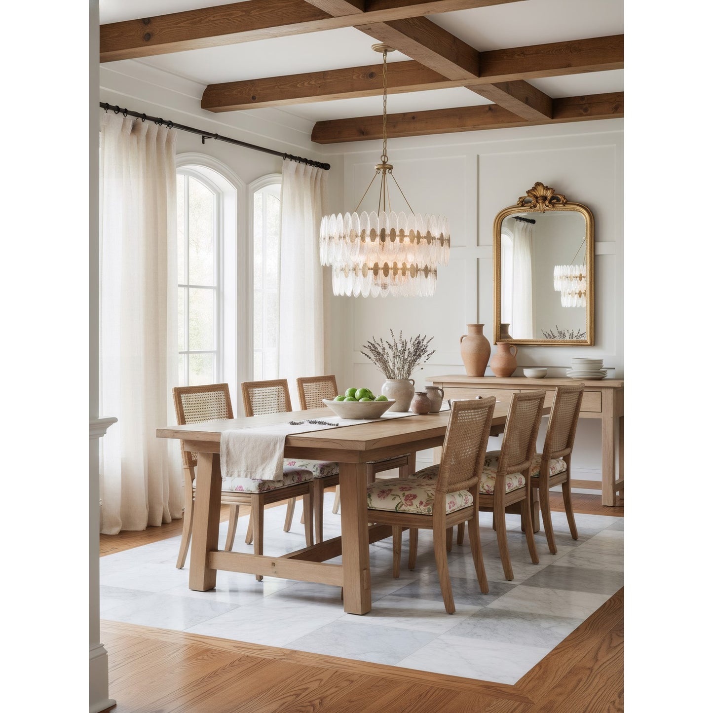 Varaluz Aurora 14 Light Pendant, Havana Gold/Clear