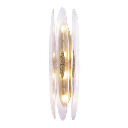 Varaluz Aurora 4 Light Wall Sconce, Havana Gold/Clear