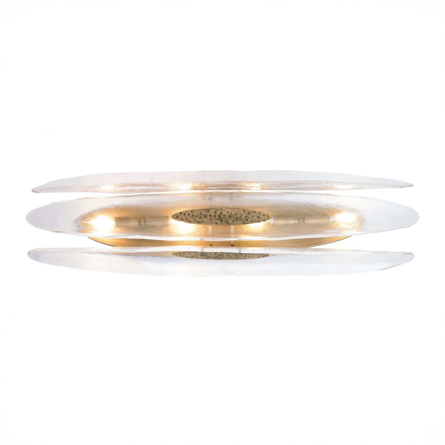Varaluz Aurora 4 Light Wall Sconce, Havana Gold/Clear
