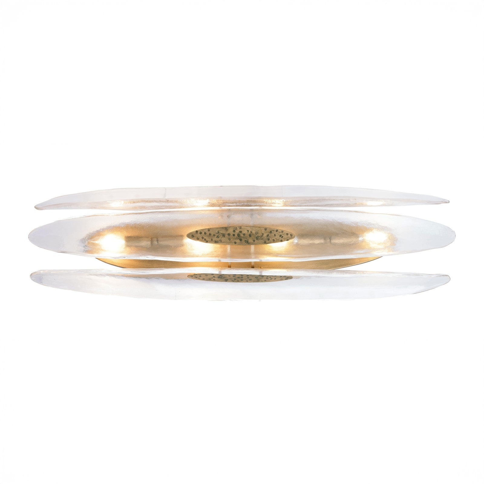 Varaluz Aurora 4 Light Wall Sconce, Havana Gold/Clear