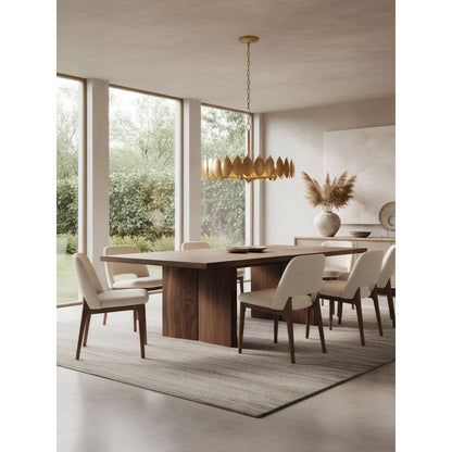 Varaluz Petal Reign 5 Light Pendant, Brass Kisser/Brass Kisser