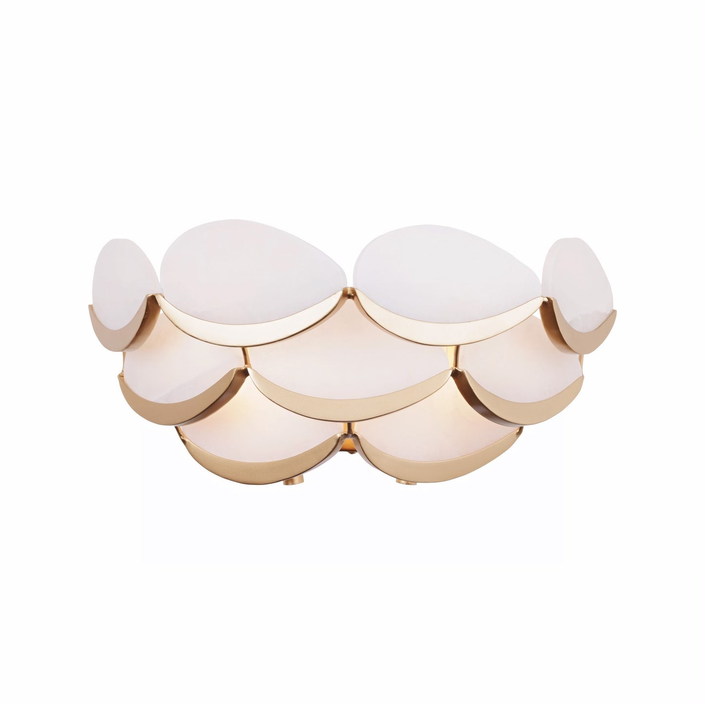 Varaluz High Tide 2 Light Bath/Vanity, French Gold/White