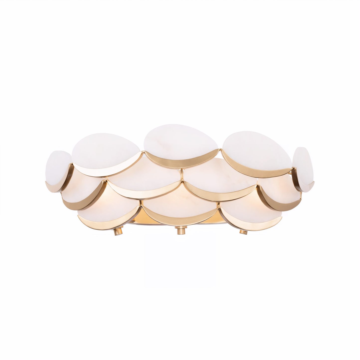 Varaluz High Tide 3 Light Bath/Vanity, French Gold/White