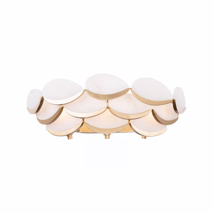 Varaluz High Tide 3 Light Bath/Vanity, French Gold/White
