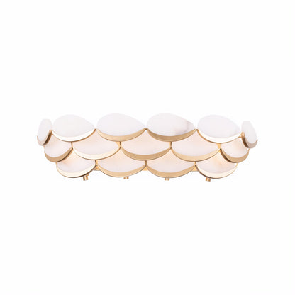 Varaluz High Tide 4 Light Bath/Vanity, French Gold/White