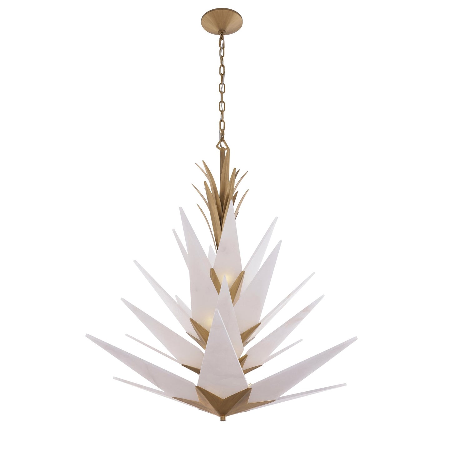 Varaluz Mojave 12 Light Pendant, Havana Gold/White