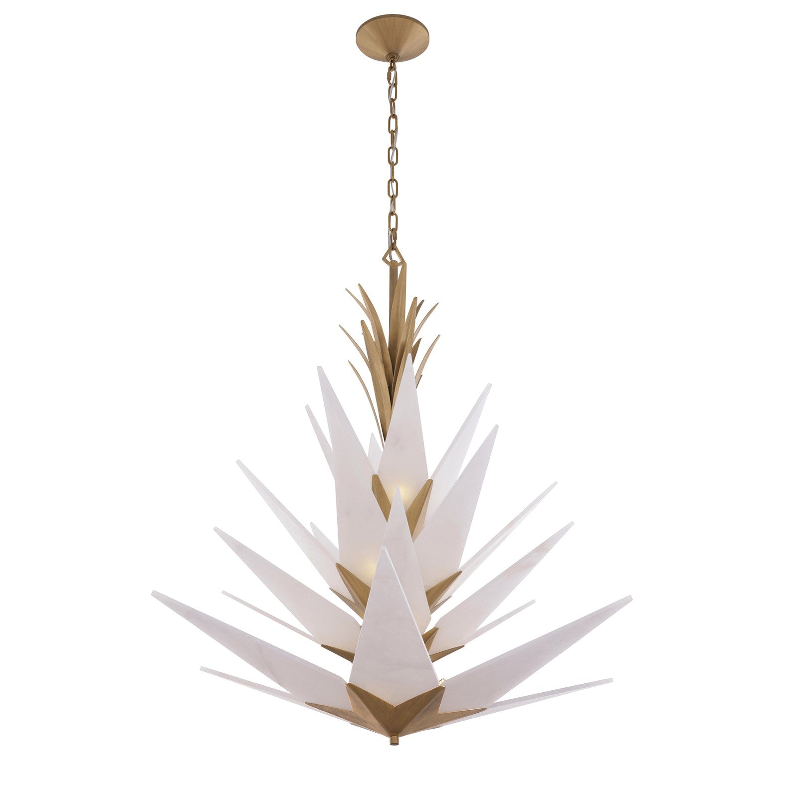 Varaluz Mojave 12 Light Pendant, Havana Gold/White