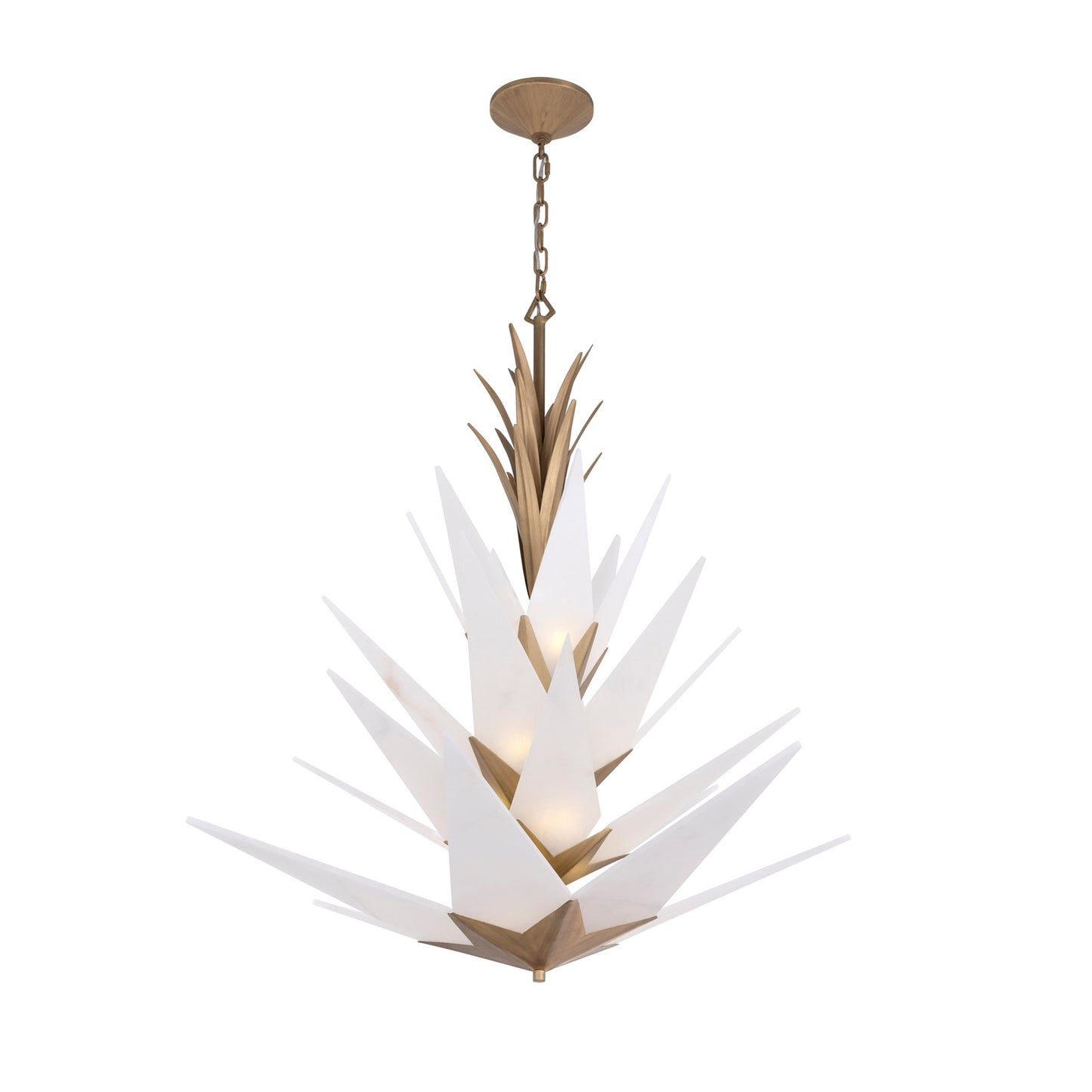 Varaluz Mojave 12 Light Pendant, Havana Gold/White