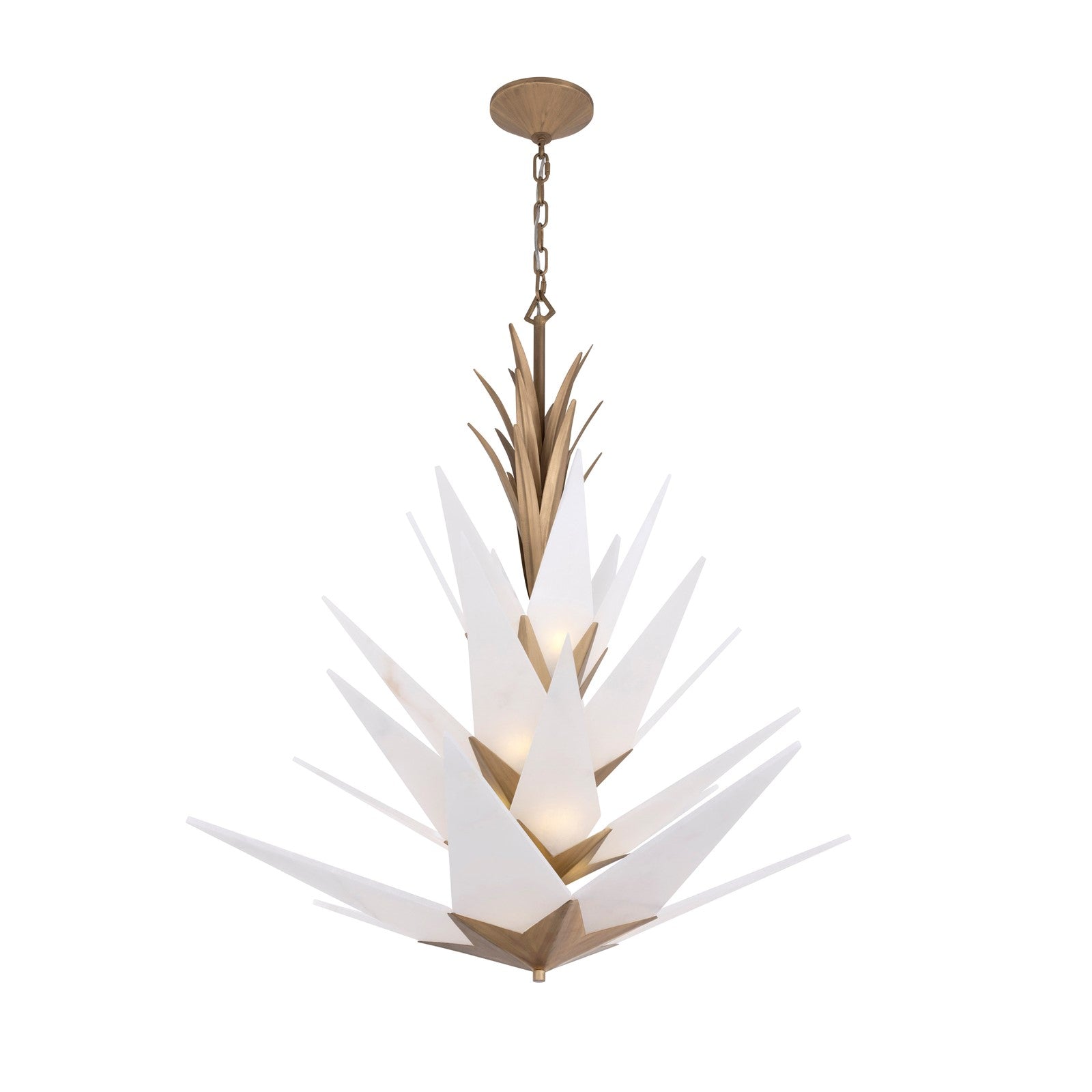 Varaluz Mojave 12 Light Pendant, Havana Gold/White