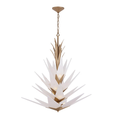 Varaluz Mojave 12 Light Pendant, Havana Gold/White