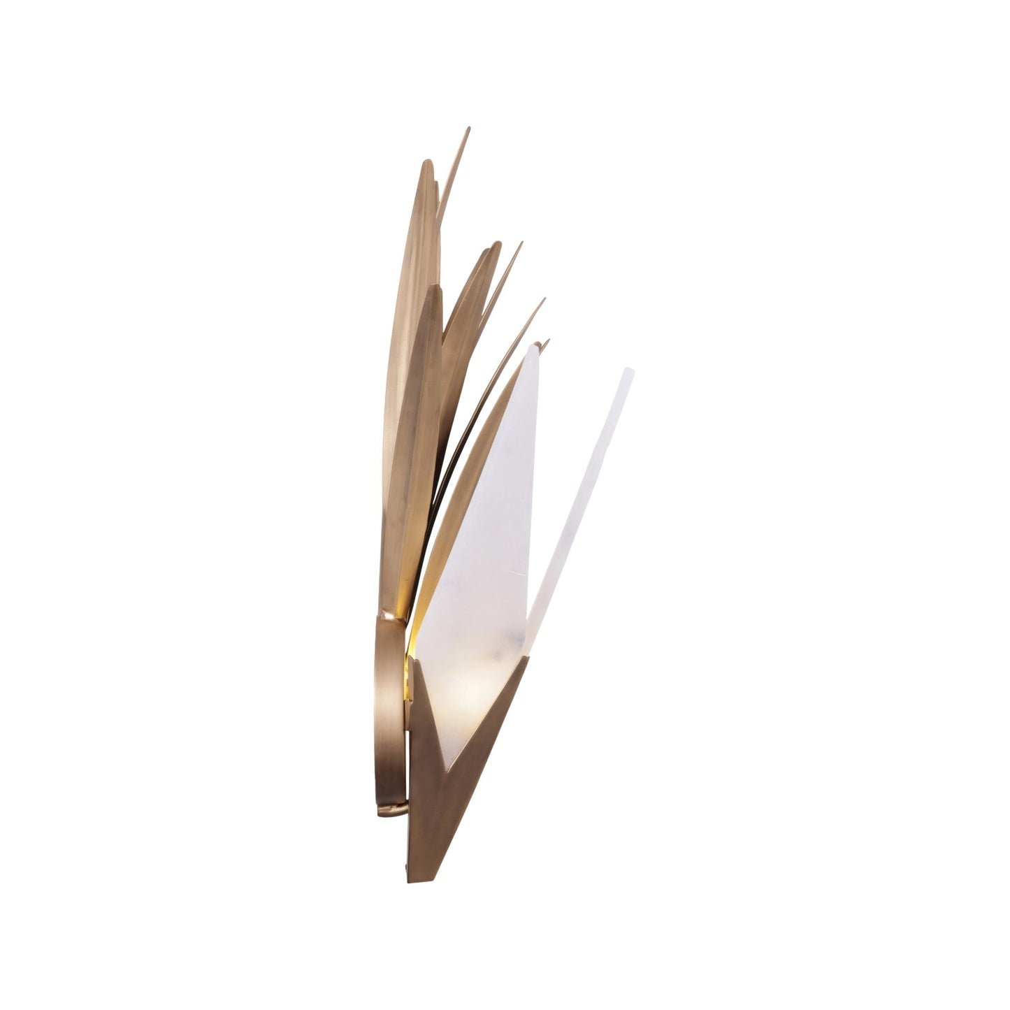 Varaluz Mojave 2 Light Wall Sconce, Havana Gold/White