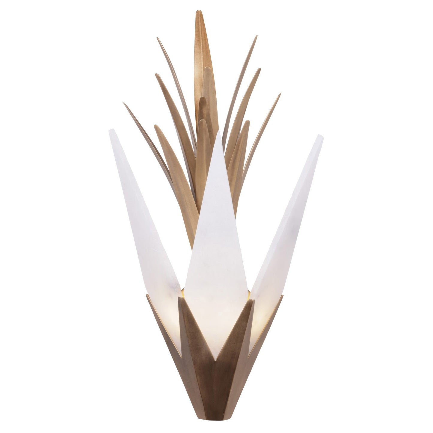 Varaluz Mojave 2 Light Wall Sconce, Havana Gold/White
