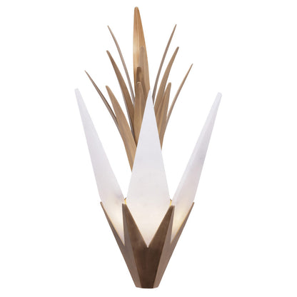 Varaluz Mojave 2 Light Wall Sconce, Havana Gold/White