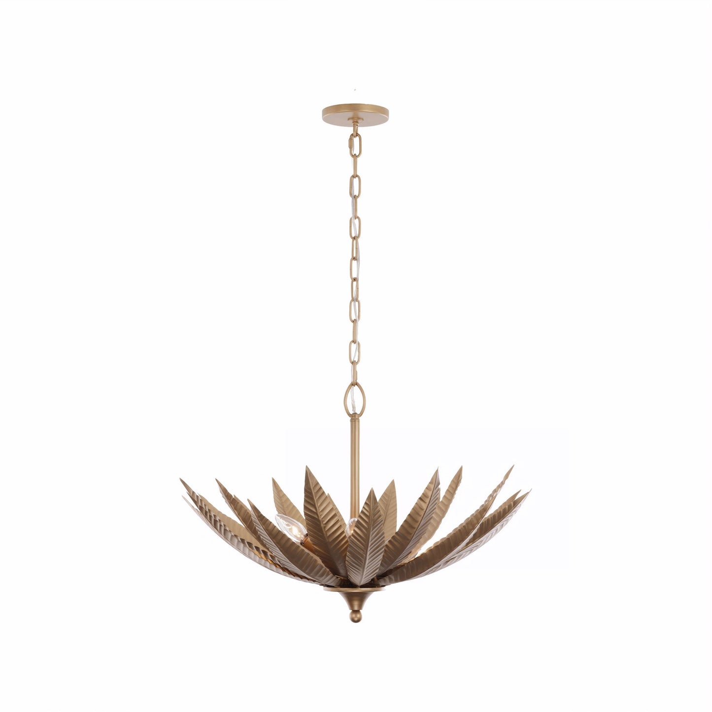 Varaluz Zanara 3 Light Pendant, Brass Kisser/Gold