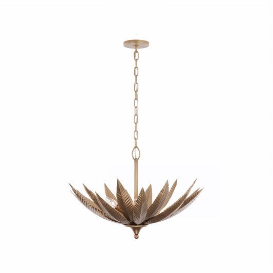 Varaluz Zanara 3 Light Pendant, Brass Kisser/Gold
