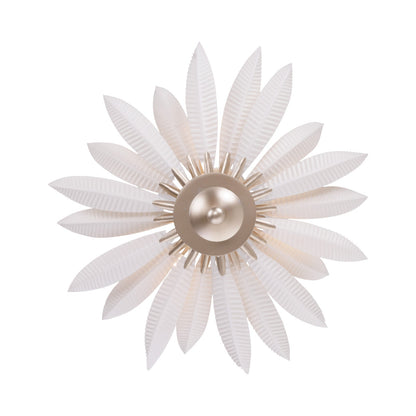Varaluz Zanara 3 Light Pendant, Gold Dust/White