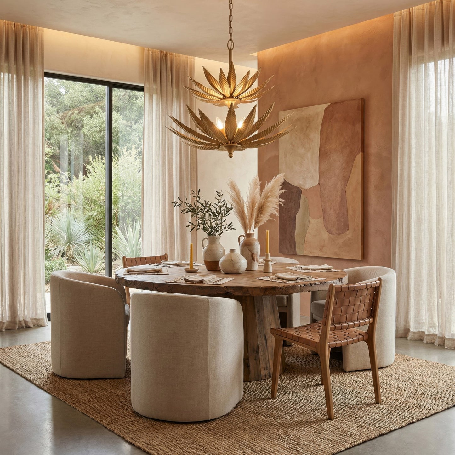 Varaluz Zanara 9 Light Pendant, Brass Kisser/Gold