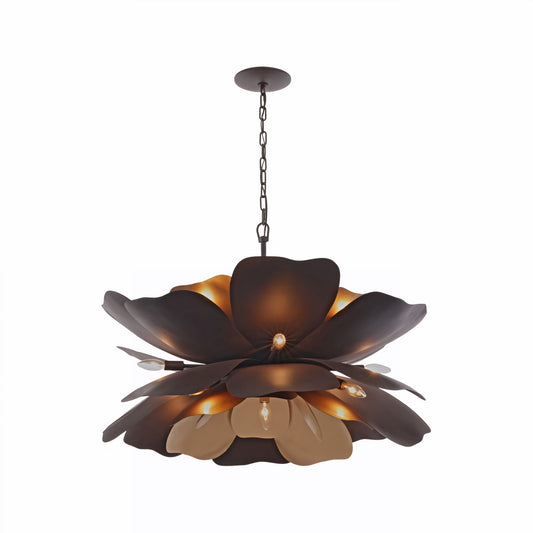 Varaluz Botanic Panic 13Lt 36"W Pendant, Dark Bronze/French Gold