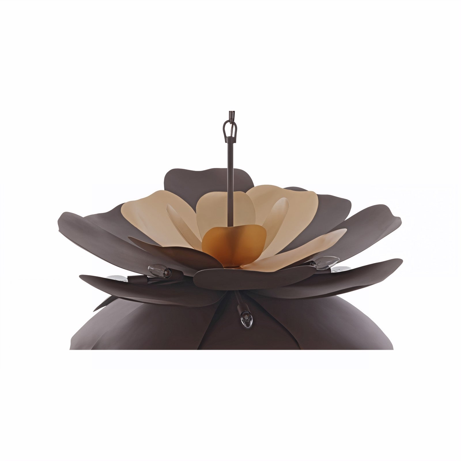 Varaluz Botanic Panic 13Lt 28'W Pendant, Dark Bronze/French Gold