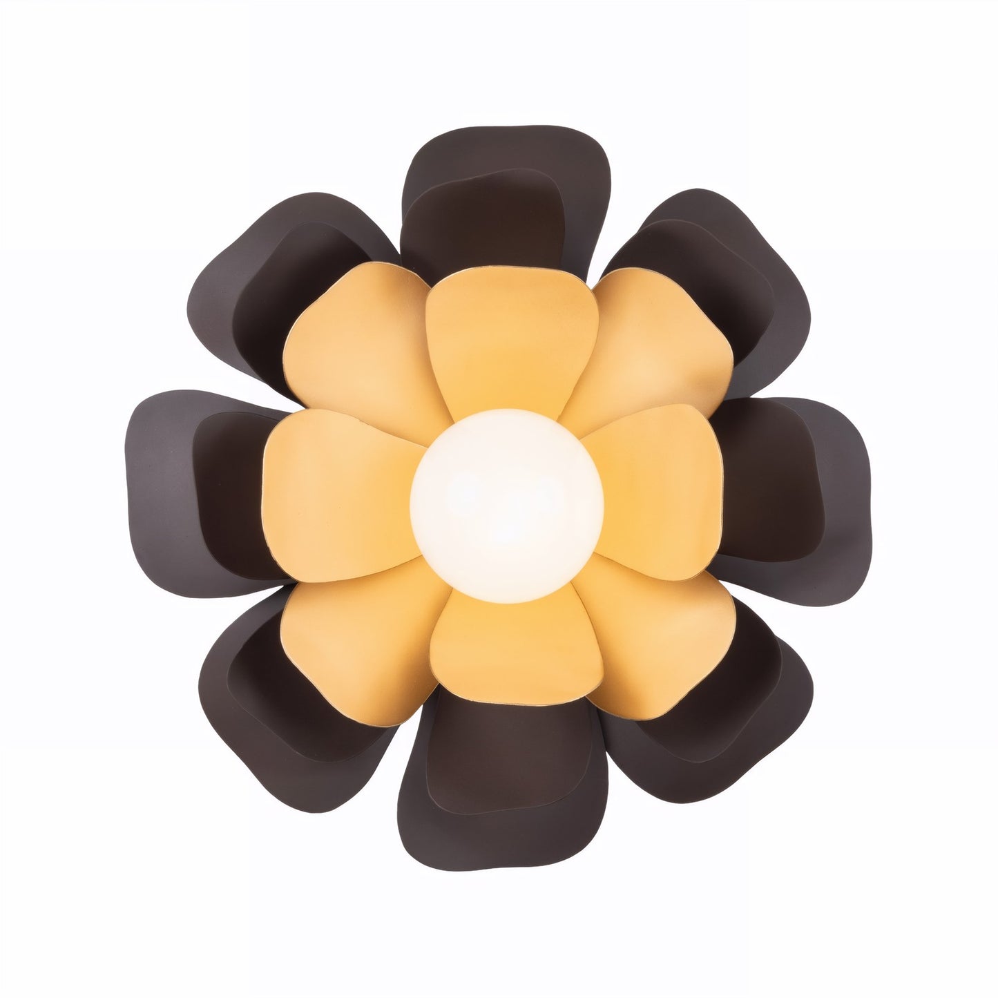 Varaluz Botanic Panic 1Lt Flush-Mount, Dark Bronze/French Gold