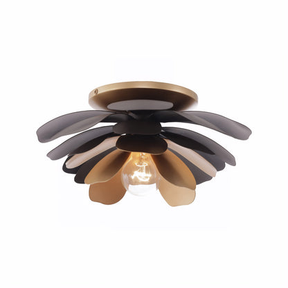 Varaluz Botanic Panic 1Lt Flush-Mount, Dark Bronze/French Gold