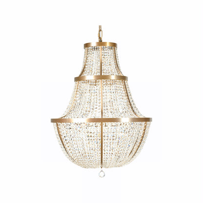 Varaluz Crystal Baller 12 Light Pendant, Antique Bronze/Clear