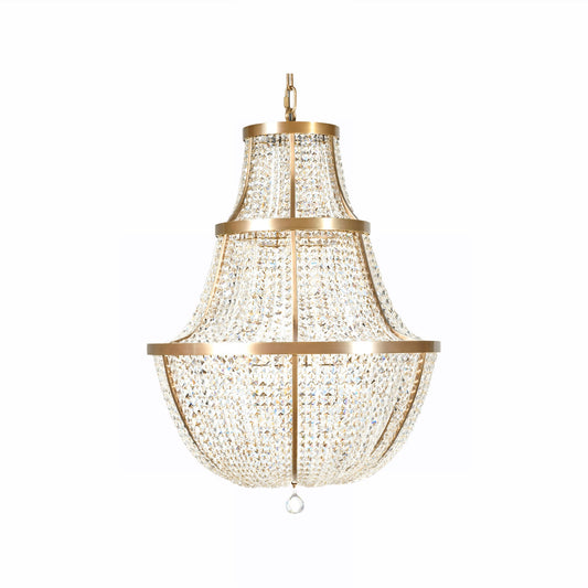 Varaluz Crystal Baller 12 Light Pendant, Antique Bronze/Clear