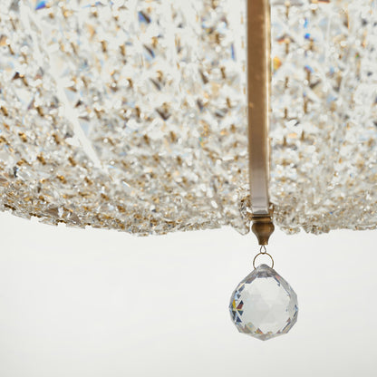 Varaluz Crystal Baller 12 Light Pendant, Antique Bronze/Clear