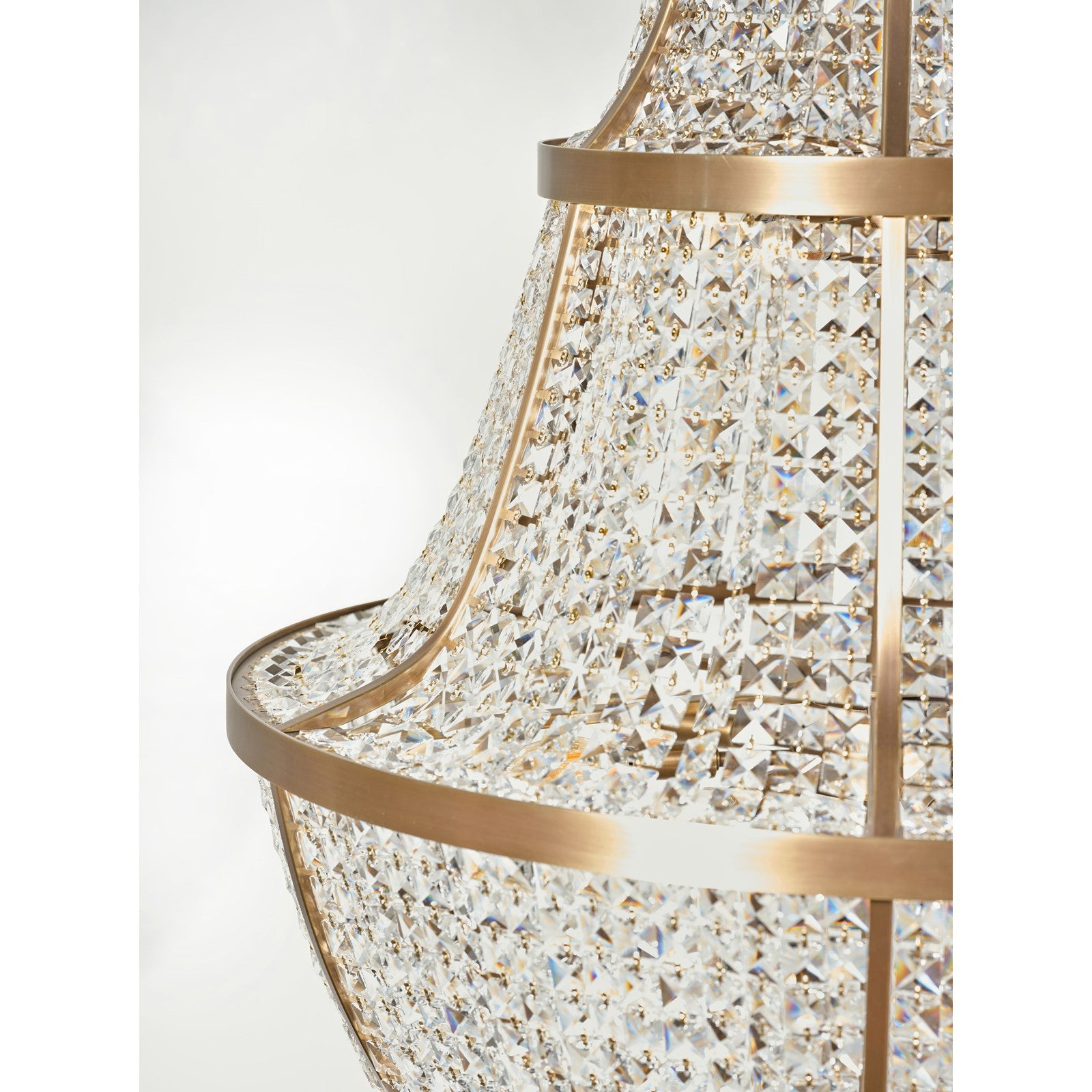 Varaluz Crystal Baller 12 Light Pendant, Antique Bronze/Clear