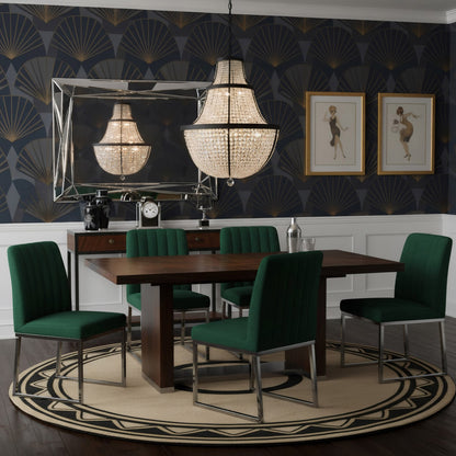 Varaluz Crystal Baller 12 Light Pendant, Heritage Black/Clear