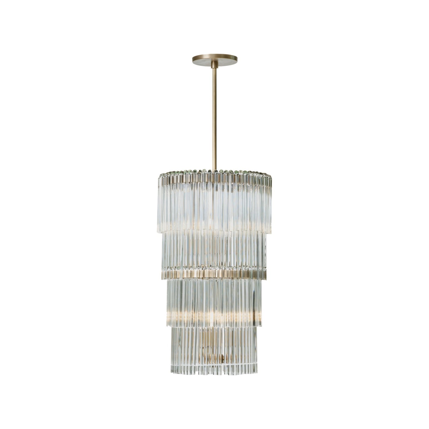 Varaluz Lila 6 Light Pendant, Antique Bronze/Clear