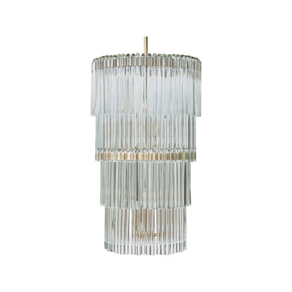 Varaluz Lila 6 Light Pendant, Antique Bronze/Clear