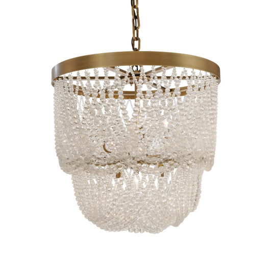 Varaluz Solaire 6 Light Pendant, Antique Bronze/Clear