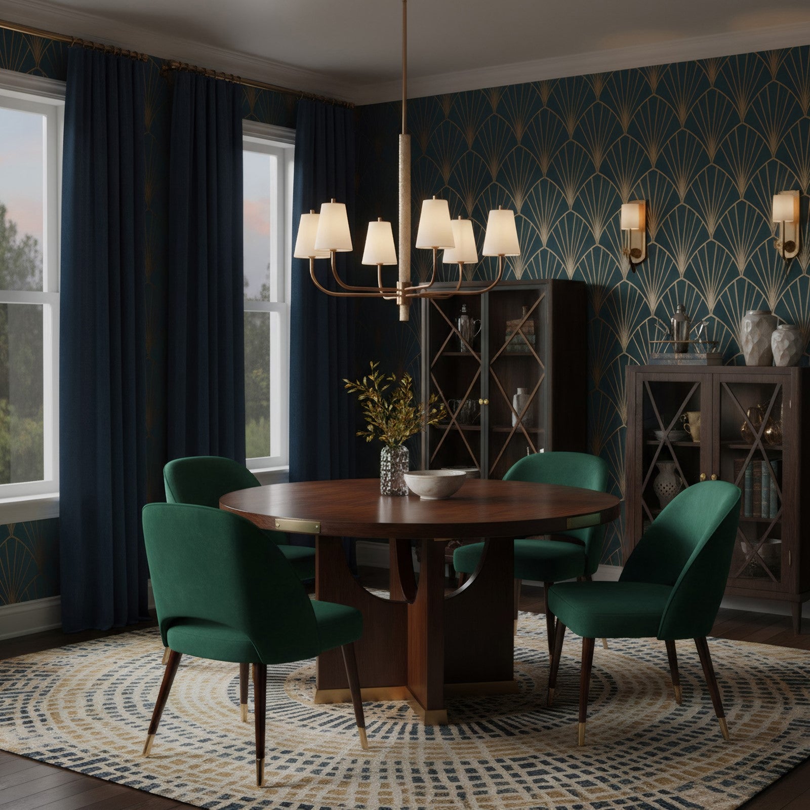 Varaluz Rockford 8 Light Chandelier, Brontourage/Travertine/Bone