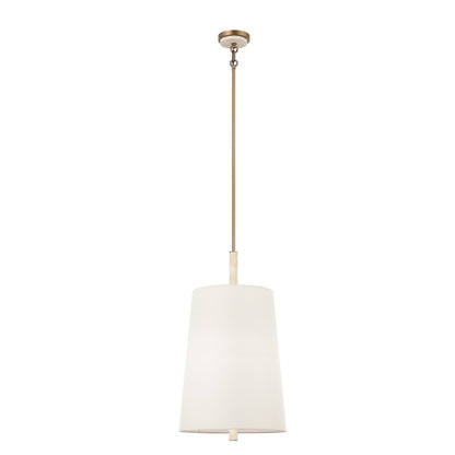 Varaluz Rockford 6 Light Pendant, Brontourage/Travertine/Bone