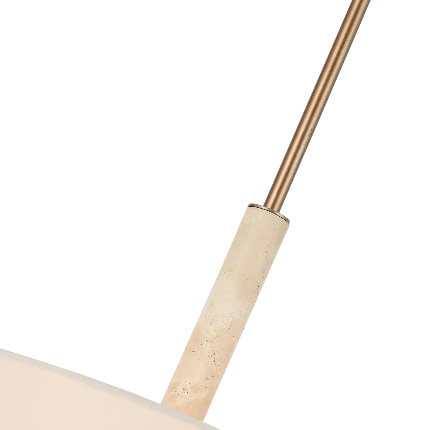 Varaluz Rockford 6 Light Pendant, Brontourage/Travertine/Bone