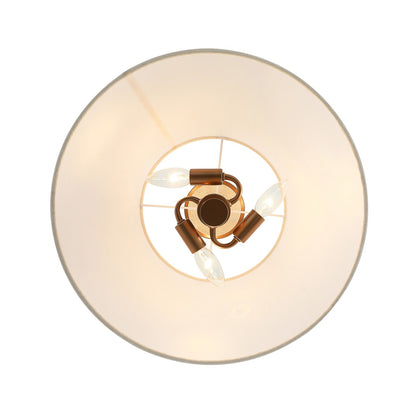 Varaluz Rockford 3 Light Semi-Flush, Brontourage/Travertine/Bone