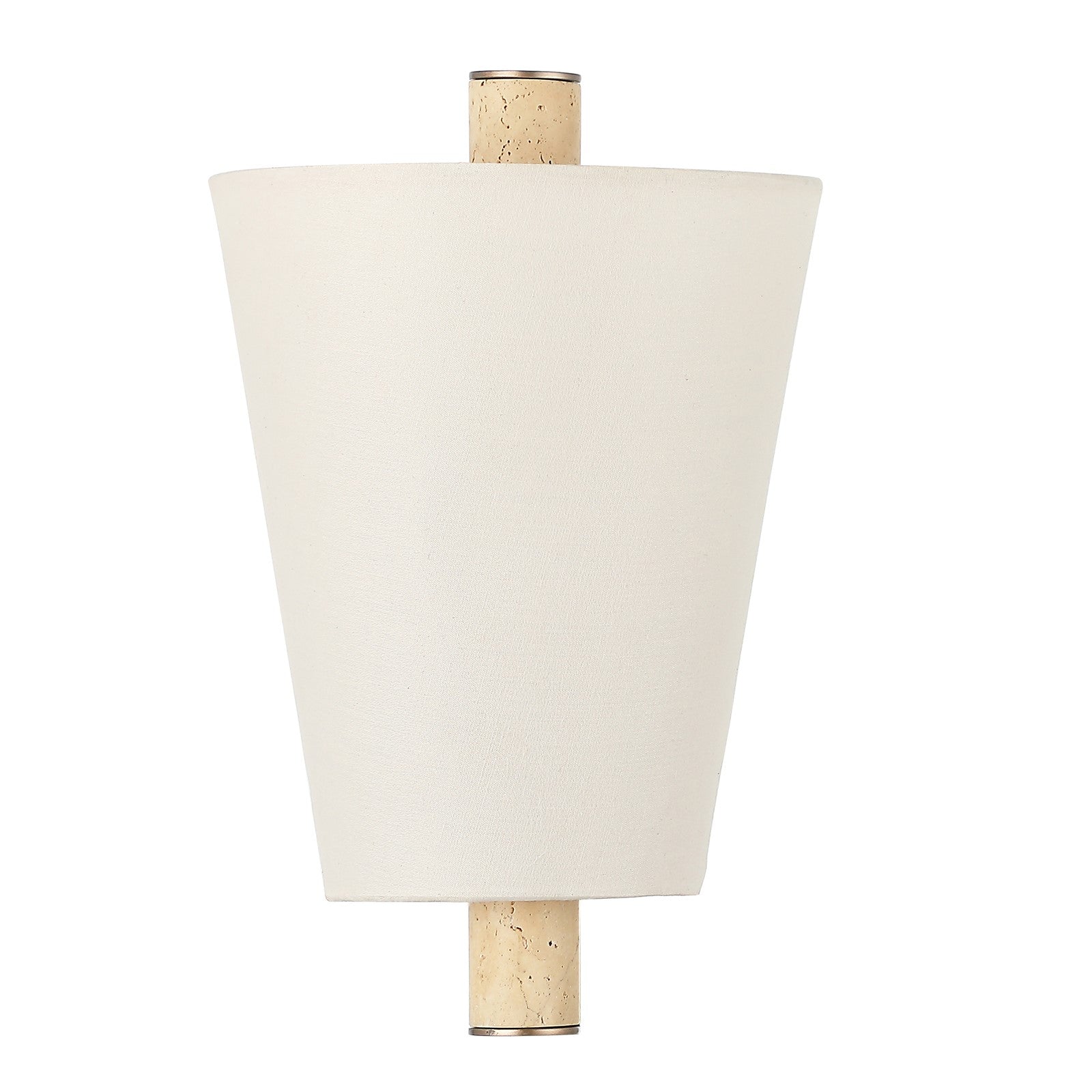 Varaluz Rockford 1 Light Wall Sconce, Brontourage/Travertine/Bone
