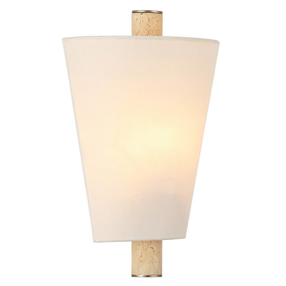 Varaluz Rockford 1 Light Wall Sconce, Brontourage/Travertine/Bone