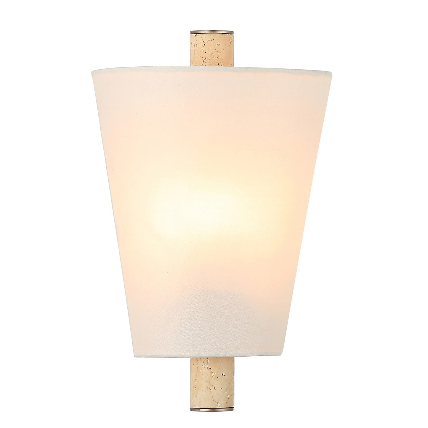 Varaluz Rockford 1 Light Wall Sconce, Brontourage/Travertine/Bone
