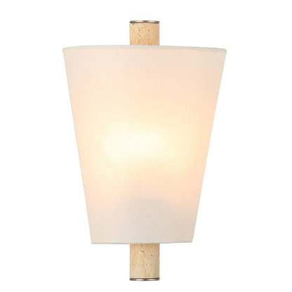Varaluz Rockford 1 Light Wall Sconce, Brontourage/Travertine/Bone