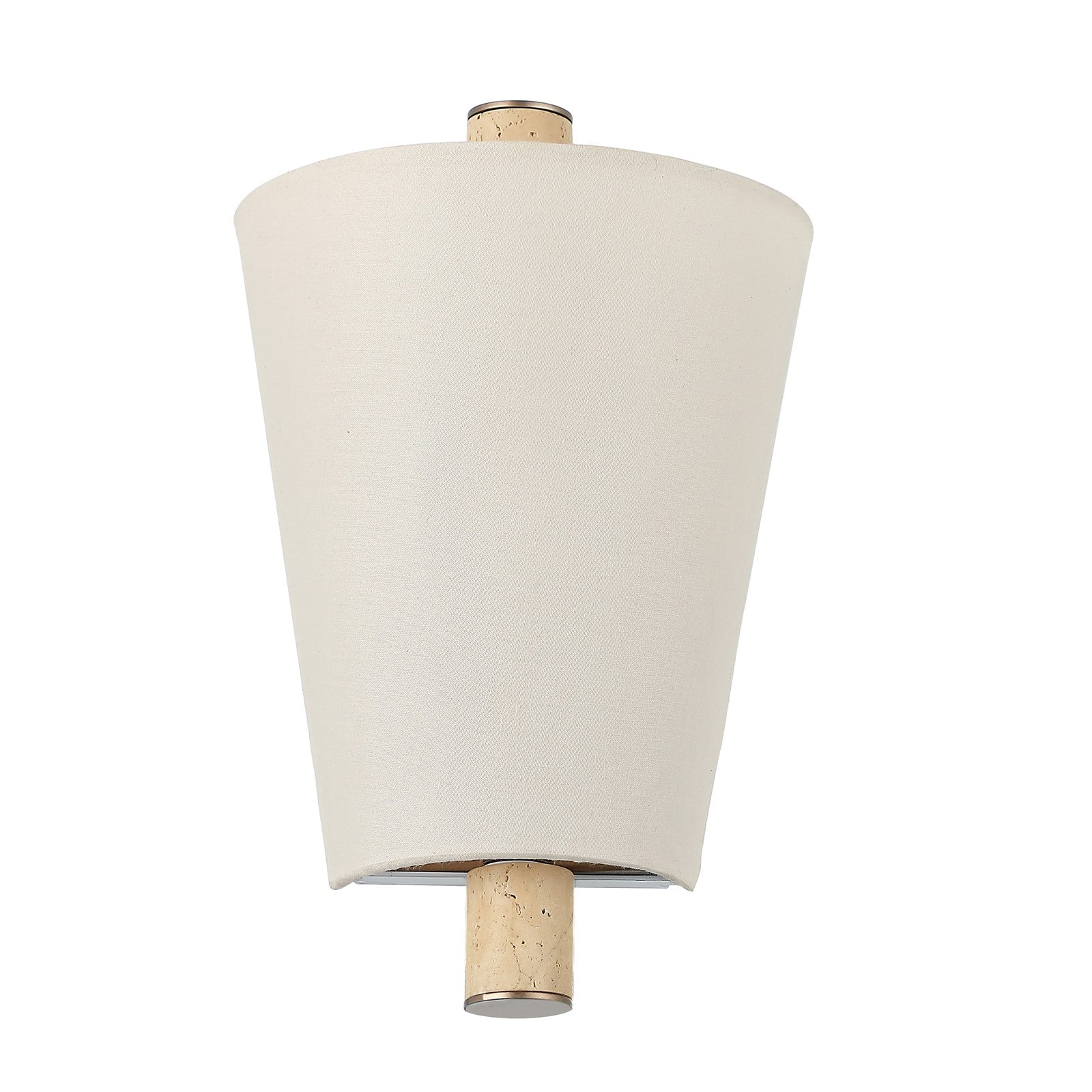 Varaluz Rockford 1 Light Wall Sconce, Brontourage/Travertine/Bone