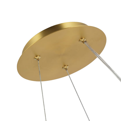 Varaluz Sherlock 6 Light Pendant, Satin Brass/Clear